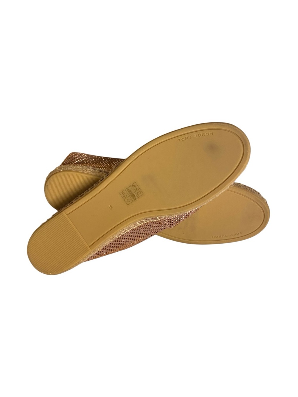 Tory Burch Metallic Bronze Espadrille Slip-Ons - Picture 3 of 5
